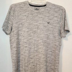 Hollister Men' T Shirt Size M Gray/Black Must Have Collection Cotton